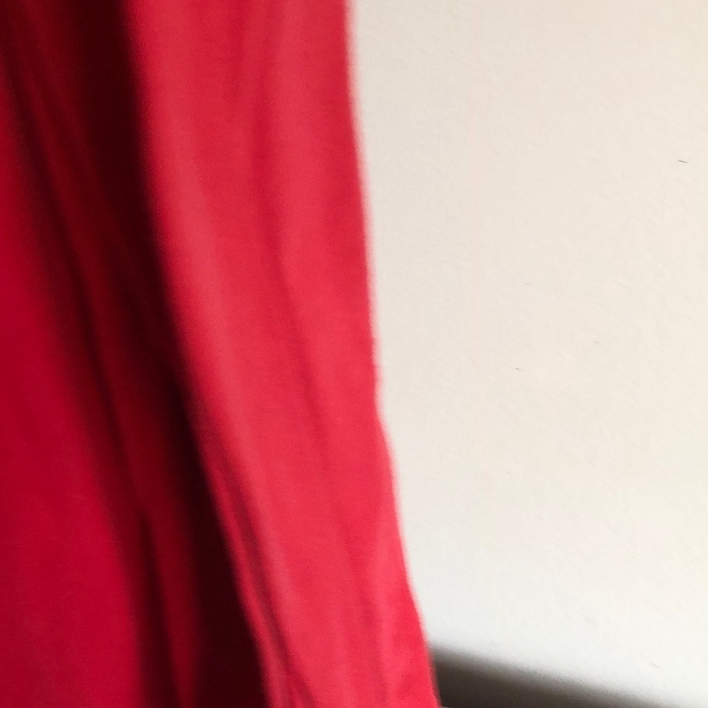 Marithe Francois Girbaud Red Crewneck with Charcoal Trim - Picture 5 of 7